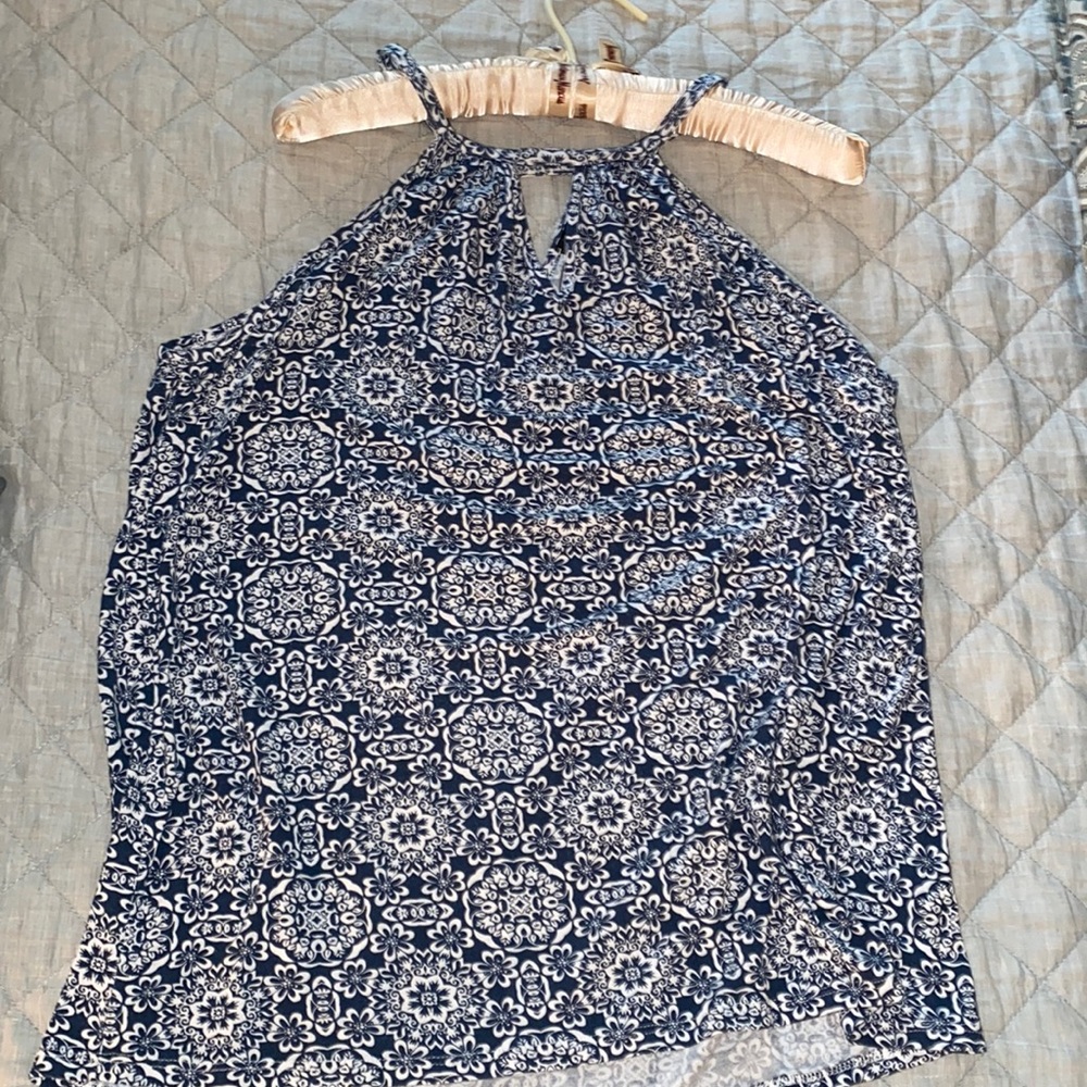 Paper moon cotton halter top